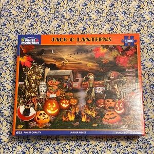 White Mountain Jack-O-Lanterns Puzzle - 1000 Pieces